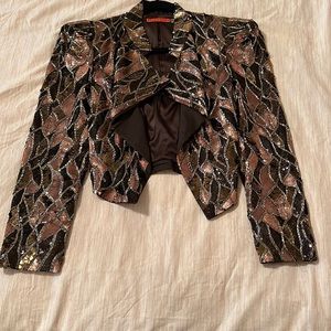 Sequin and beaded blazer by Alice + Olivia size small
